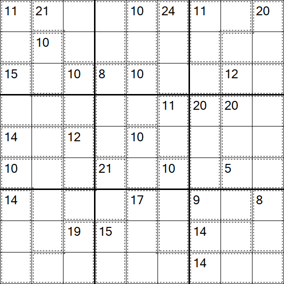 Killer Sudoku - Difícil