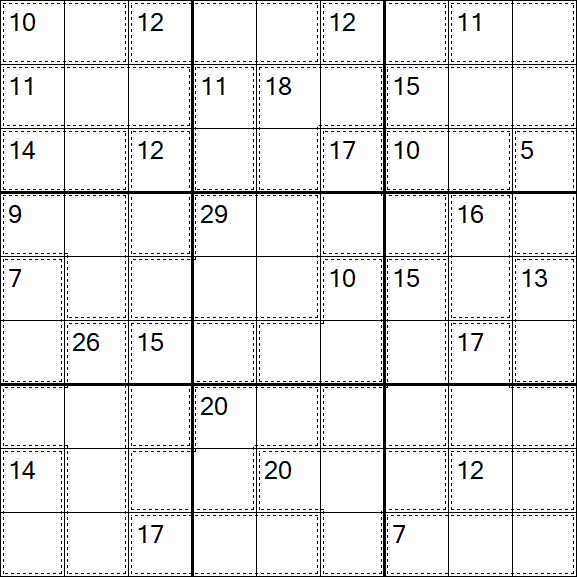 Killer Sudoku - Difícil