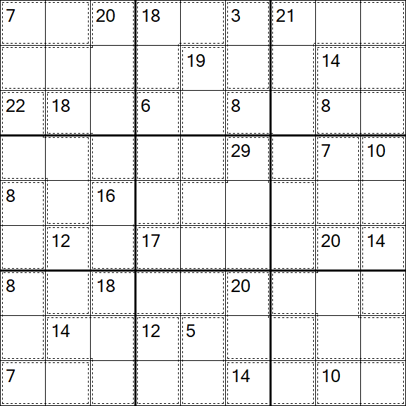 Killer Sudoku - Difícil