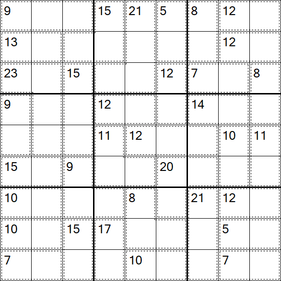 Killer Sudoku - Difícil