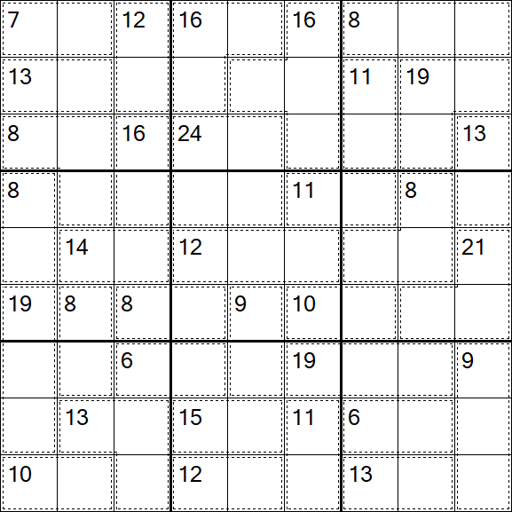 Killer Sudoku - Difficile
