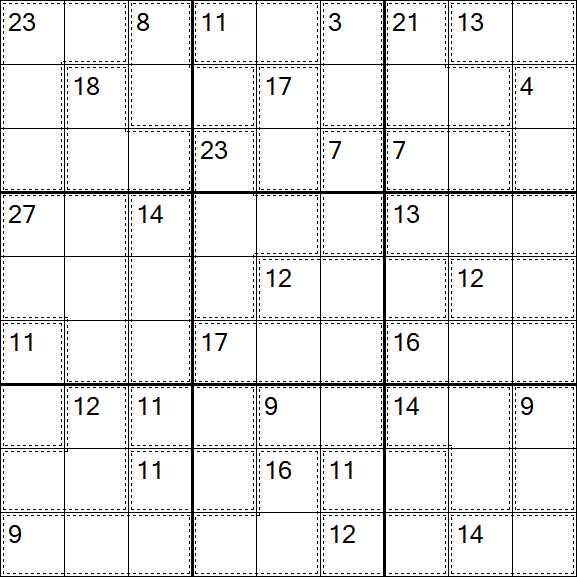 Killer Sudoku - Hard