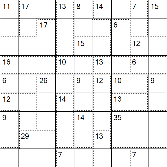 Killer Sudoku - Difficile