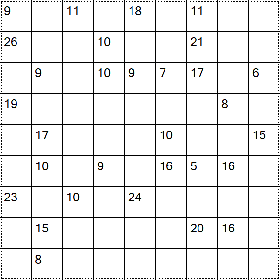 Killer Sudoku - Difficile