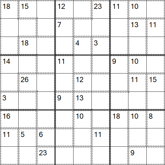 Killer Sudoku - Difficile