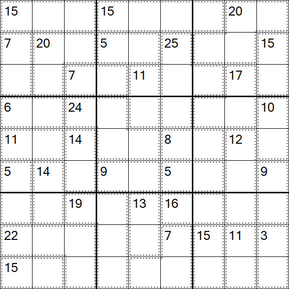 Killer Sudoku - Difficile