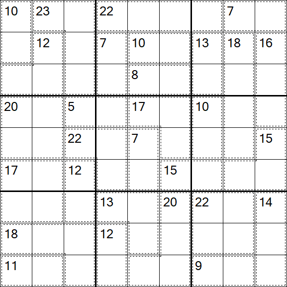 Killer Sudoku - Difficile