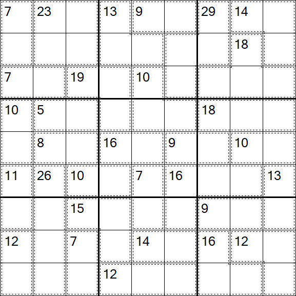 Killer Sudoku - Difficile