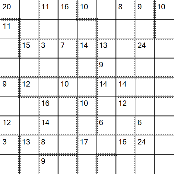 Killer Sudoku - Difficile