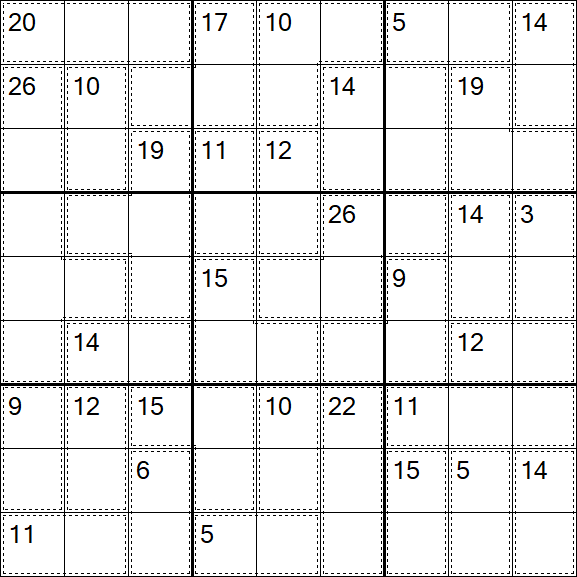 Killer Sudoku - Difficile