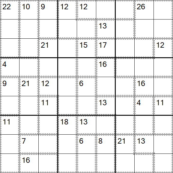Killer Sudoku - Hard