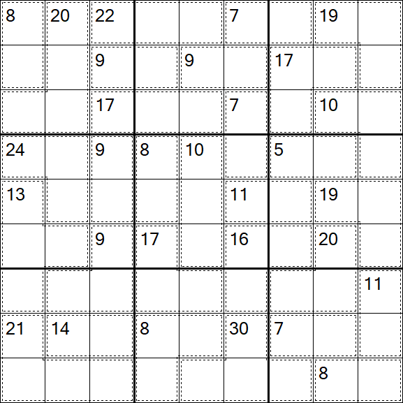 Killer Sudoku - Difficile