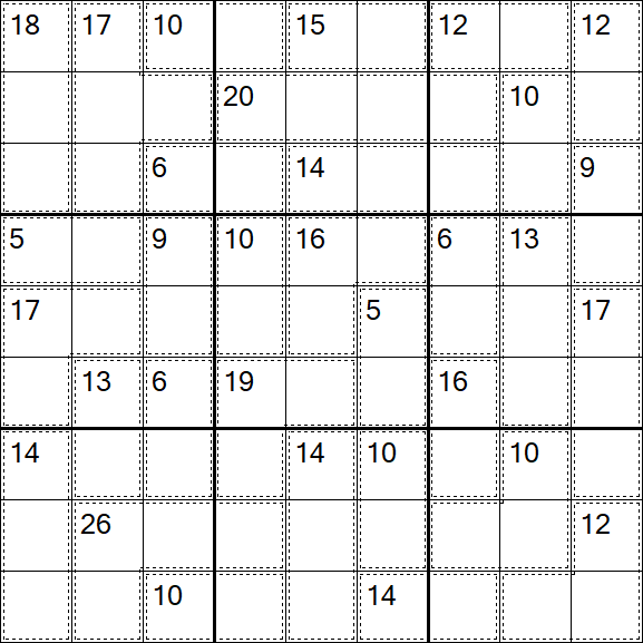 Killer Sudoku - Difficile