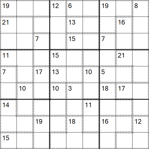 Killer Sudoku - Difficile