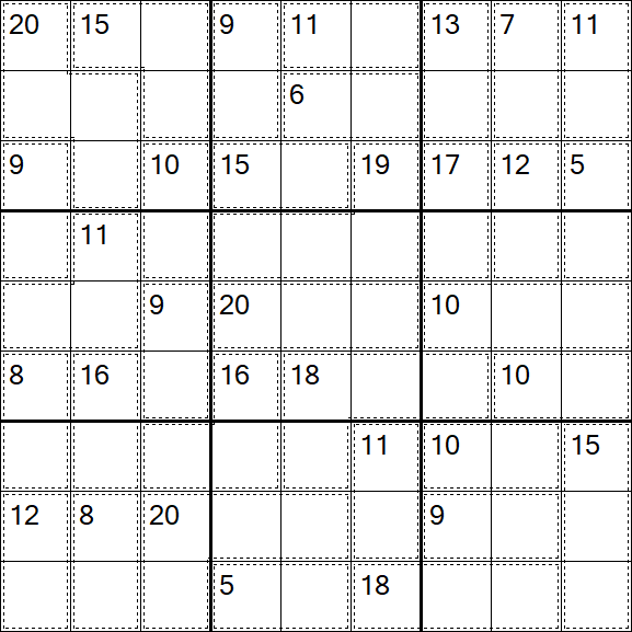 Killer Sudoku - Difficile