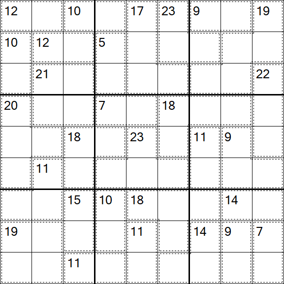 Killer Sudoku - Difficile