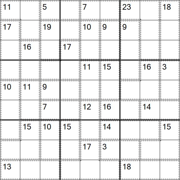 Killer Sudoku - Difficile