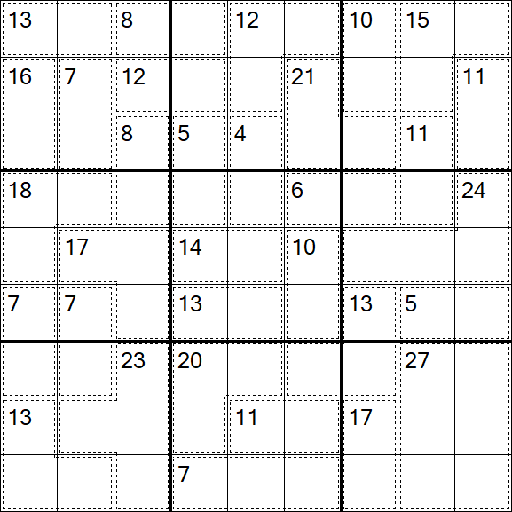 Killer Sudoku - Difficile