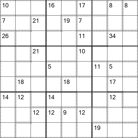 Killer Sudoku - Difficile