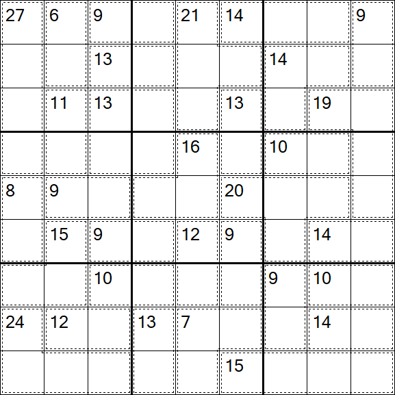 Killer Sudoku - Difficile