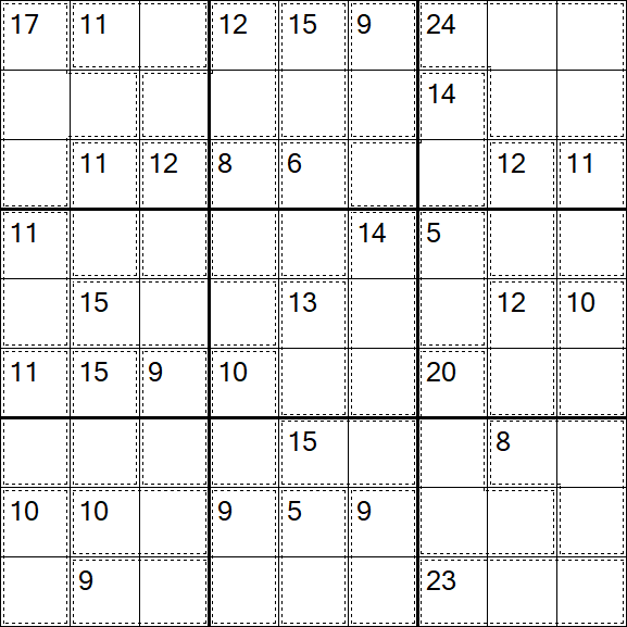 Killer Sudoku - Difficile