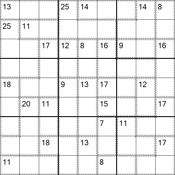 Killer Sudoku - Difficile