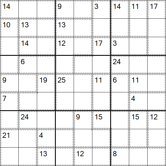 Killer Sudoku - Difficile