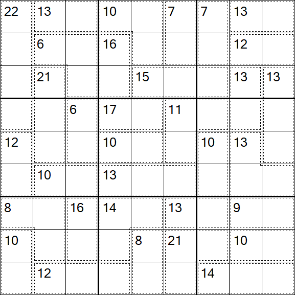 Killer Sudoku - Difficile
