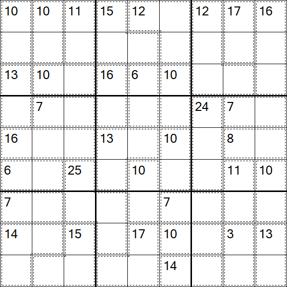 Killer Sudoku - Difficile
