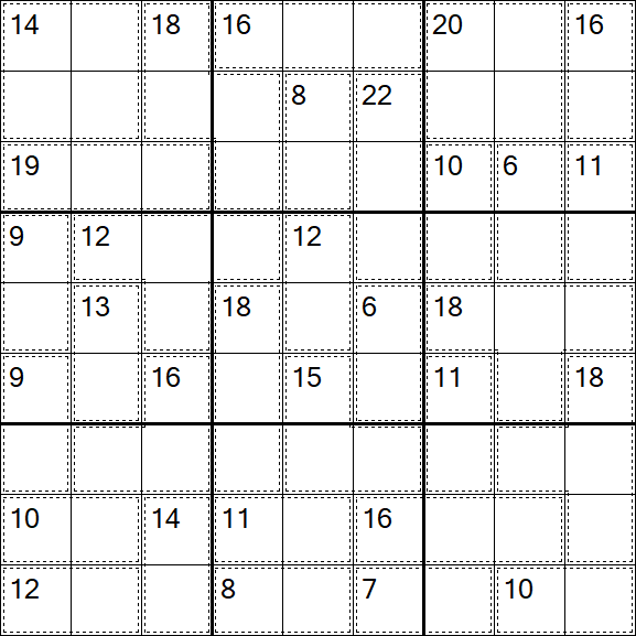 Killer Sudoku - Difficile