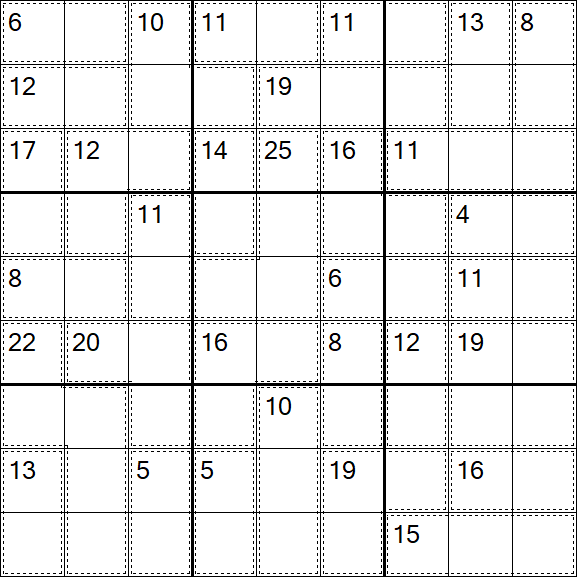 Killer Sudoku - Difficile