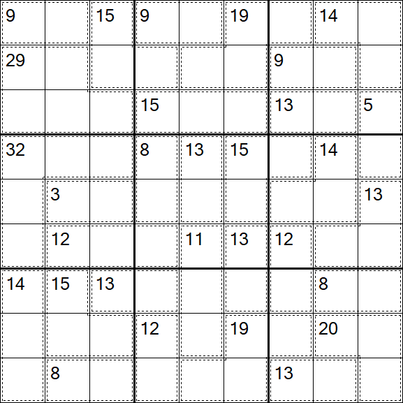 Killer Sudoku - Difficile