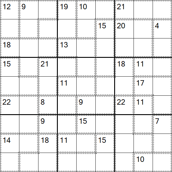 Killer Sudoku - Difficile