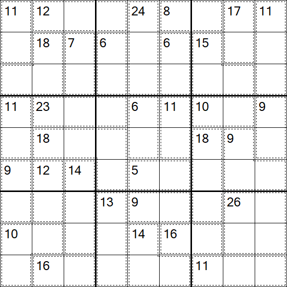 Killer Sudoku - Difficile