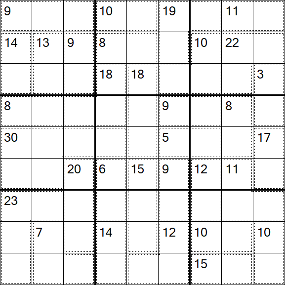 Killer Sudoku - Difficile
