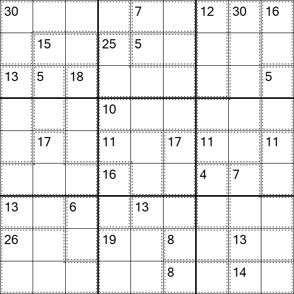 Killer Sudoku - Difficile