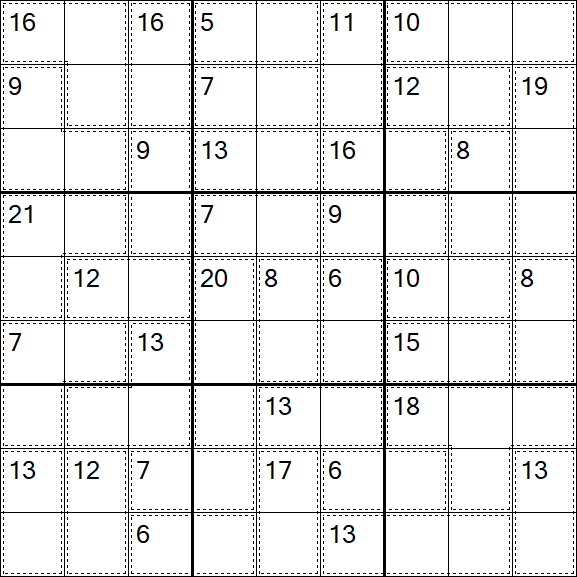 Killer Sudoku - Difficile