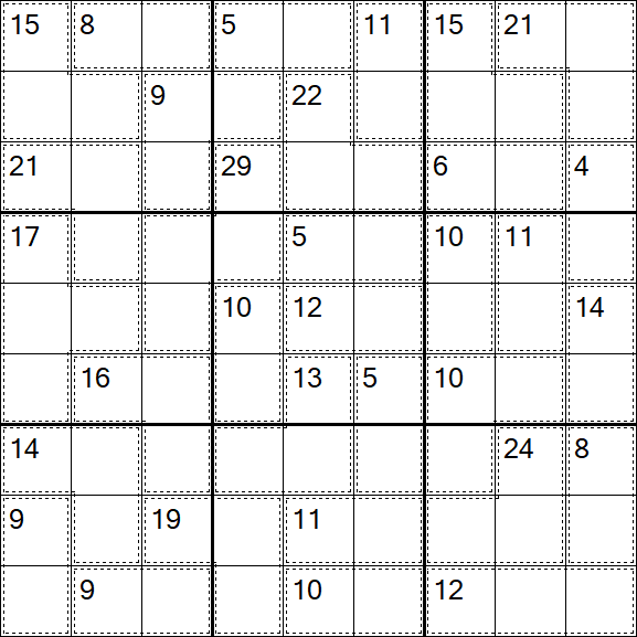 Killer Sudoku - Difficile