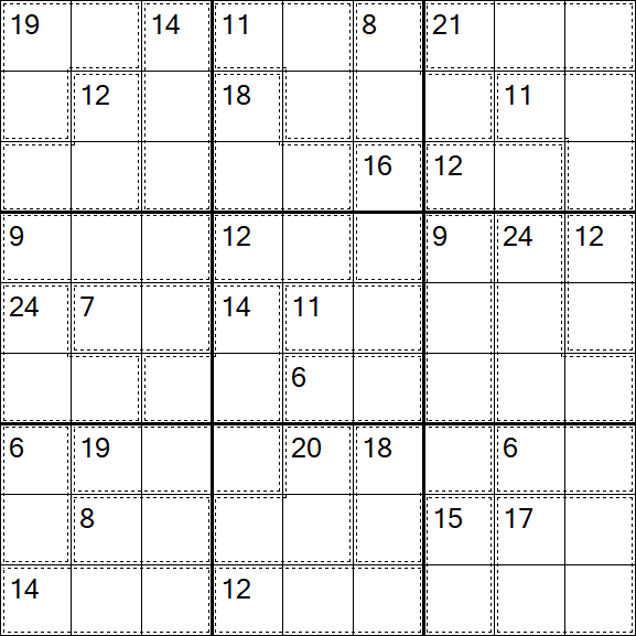 Killer Sudoku - Difficile