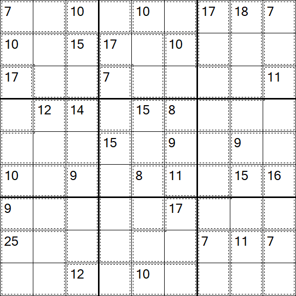 Killer Sudoku - Difficile