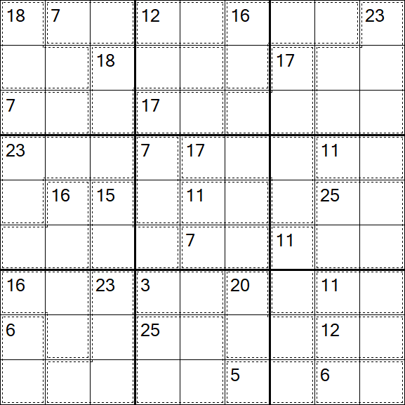 Killer Sudoku - Difficile