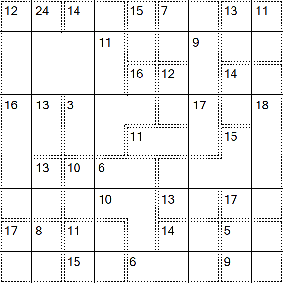 Killer Sudoku - Difficile