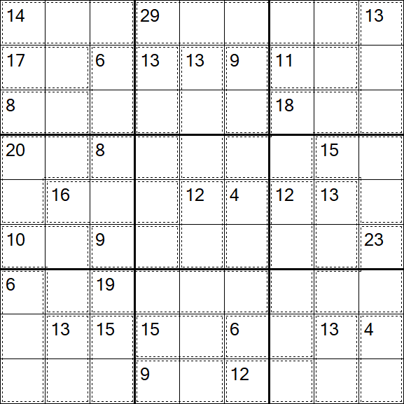 Killer Sudoku - Difficile