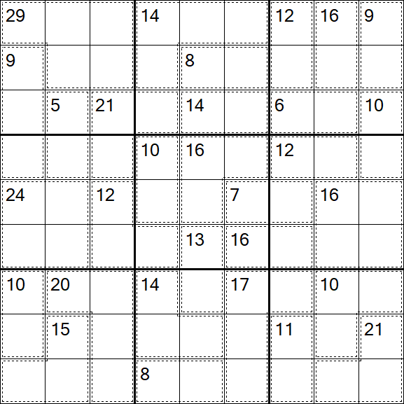 Killer Sudoku - Difficile