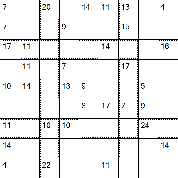 Killer Sudoku - Difficile