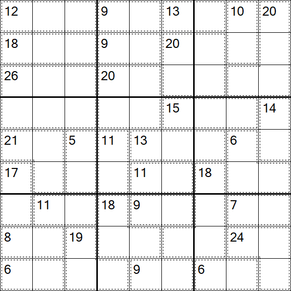 Killer Sudoku - Difficile