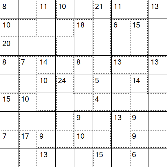 Killer Sudoku - Difficile
