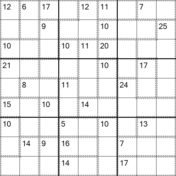 Killer Sudoku - Difficile