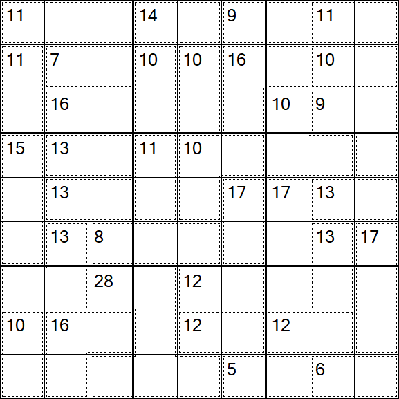 Killer Sudoku - Difficile