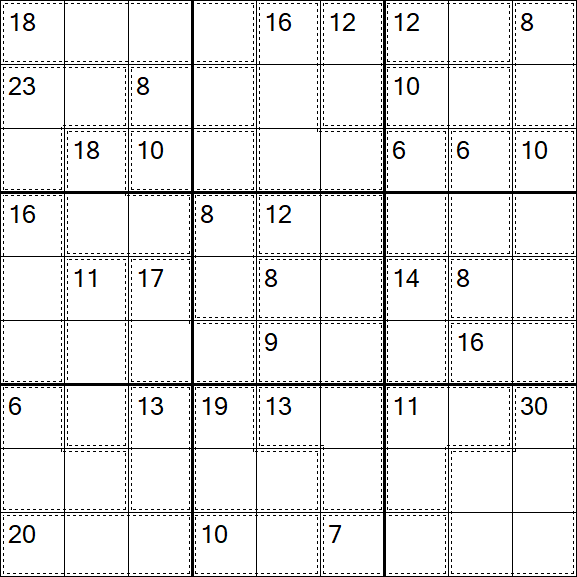 Killer Sudoku - Difficile